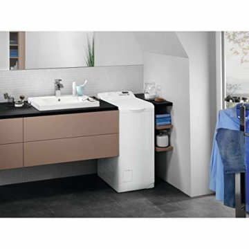 AEG L6TB40260 Waschmaschine Toplader / 6,0 kg / Mengenautomatik / Nachlegefunktion / Kindersicherung / Wasserstopp / 1200 U/min - 6